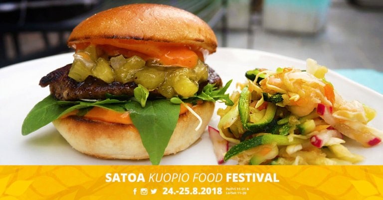 Konttiravintolan menu Satoa Kuopio Food Festivalissa